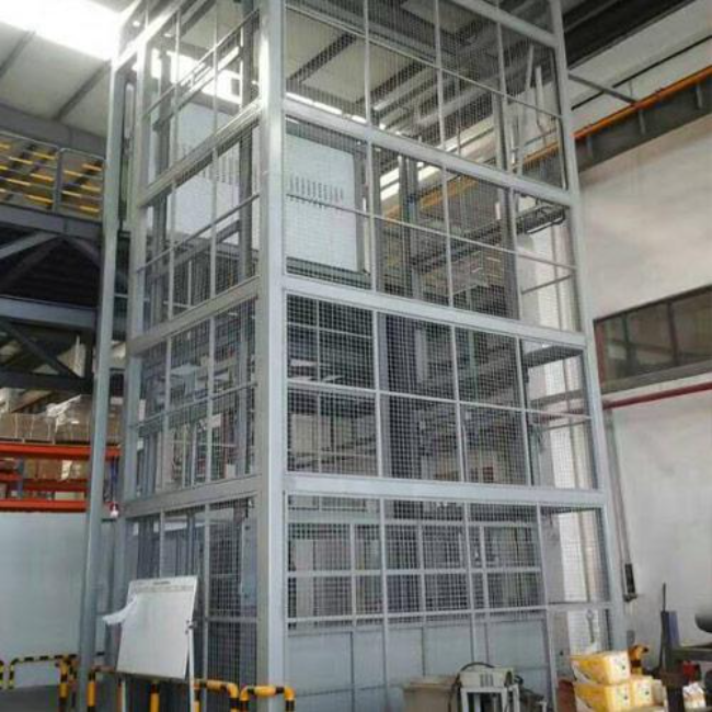 金银川路街道导轨式升降平台货梯